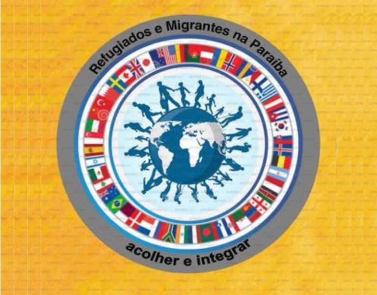Logomarca projeto Refugiados e Migrantes na PB