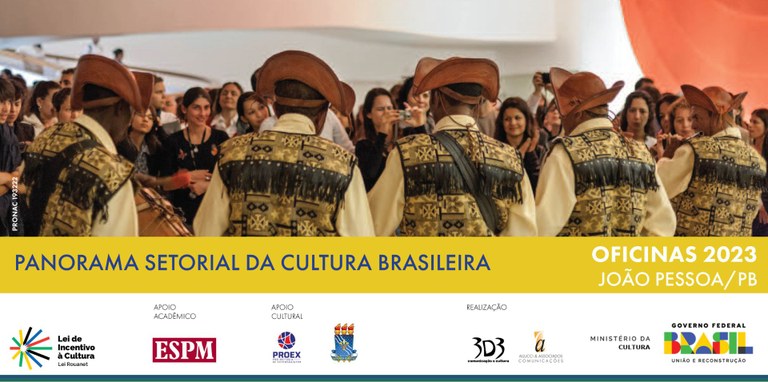Oficinas gratuitas do Panorama Setorial da Cultura Brasileira